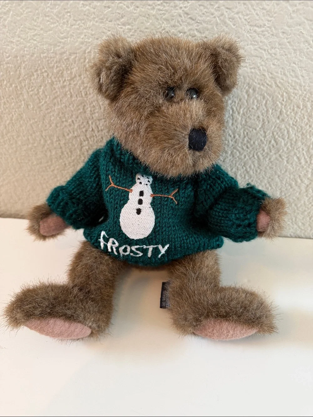 Vintage Boyds Bear Breezy T. Frostman 1990's Frosty Sweater JB Bean Series 8